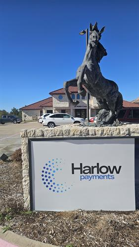 Harlow Payments sign in Rockwall area