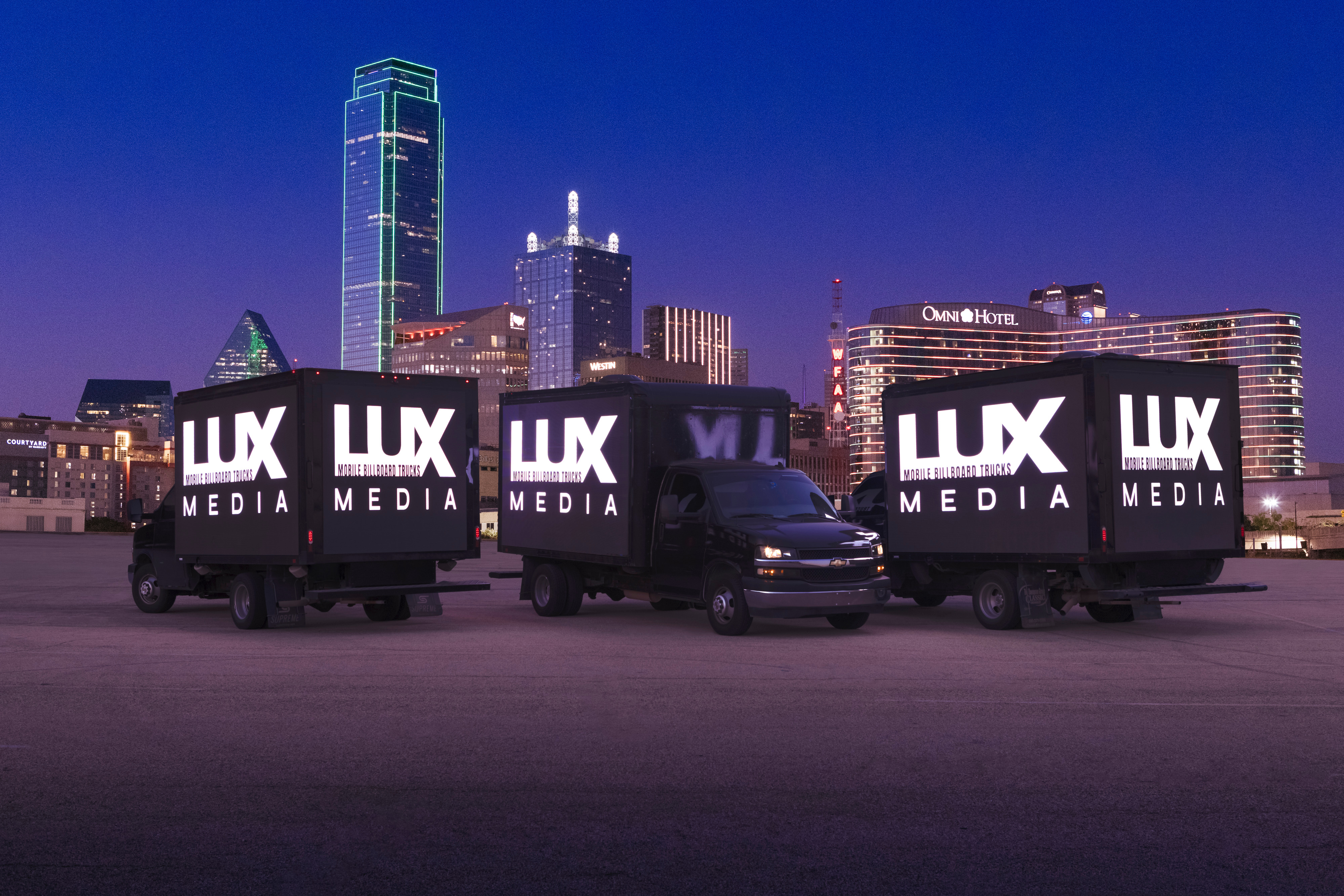 Lux Media Mobile Billboard Trucks