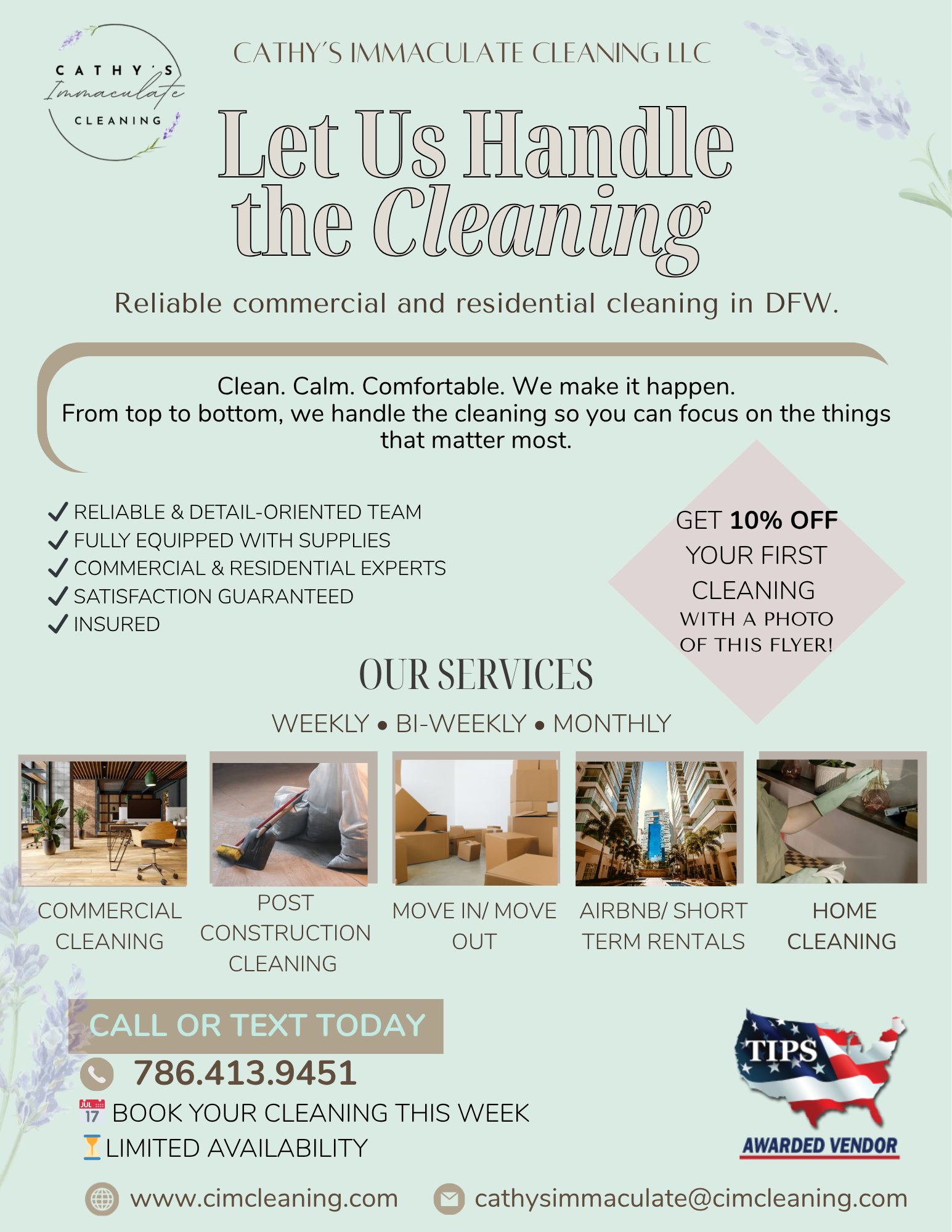 Cathy's Immaculate Cleaning